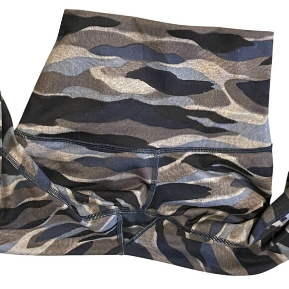 NWOT Lululemon Wunder Under Hi-Rise Pant 31" Luon Camo Navy Yoga Leggings 4 - Picture 7 of 8